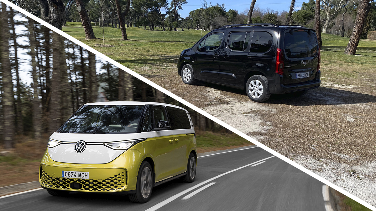 Probamos dos nuevas furgonetas eléctricas de pasajeros: Opel Combo-e y VW ID.Buzz