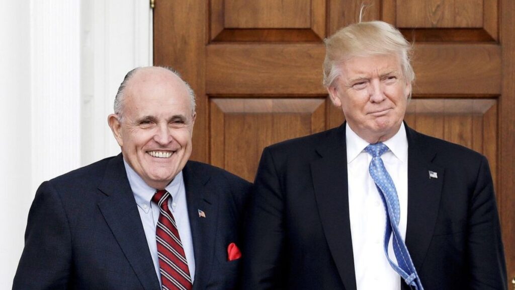 Rudy Giuliani y Donald Trump