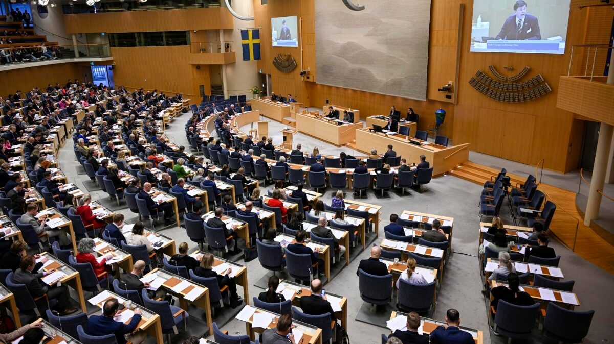 Votación de adhesión a la OTAN en el parlamento de Suecia