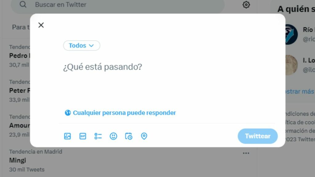 Pese a la caída, Twitter sí permite escribir mensajes