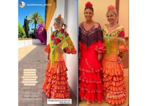 Eugenia Martínez de Irujo y su hija Tana Rivera en la Feria de Abril de Sevilla