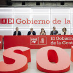 Una imagen de archivo de una reunión de la Comisión Ejecutiva Federal en Ferraz, presidida por Pedro Sánchez.