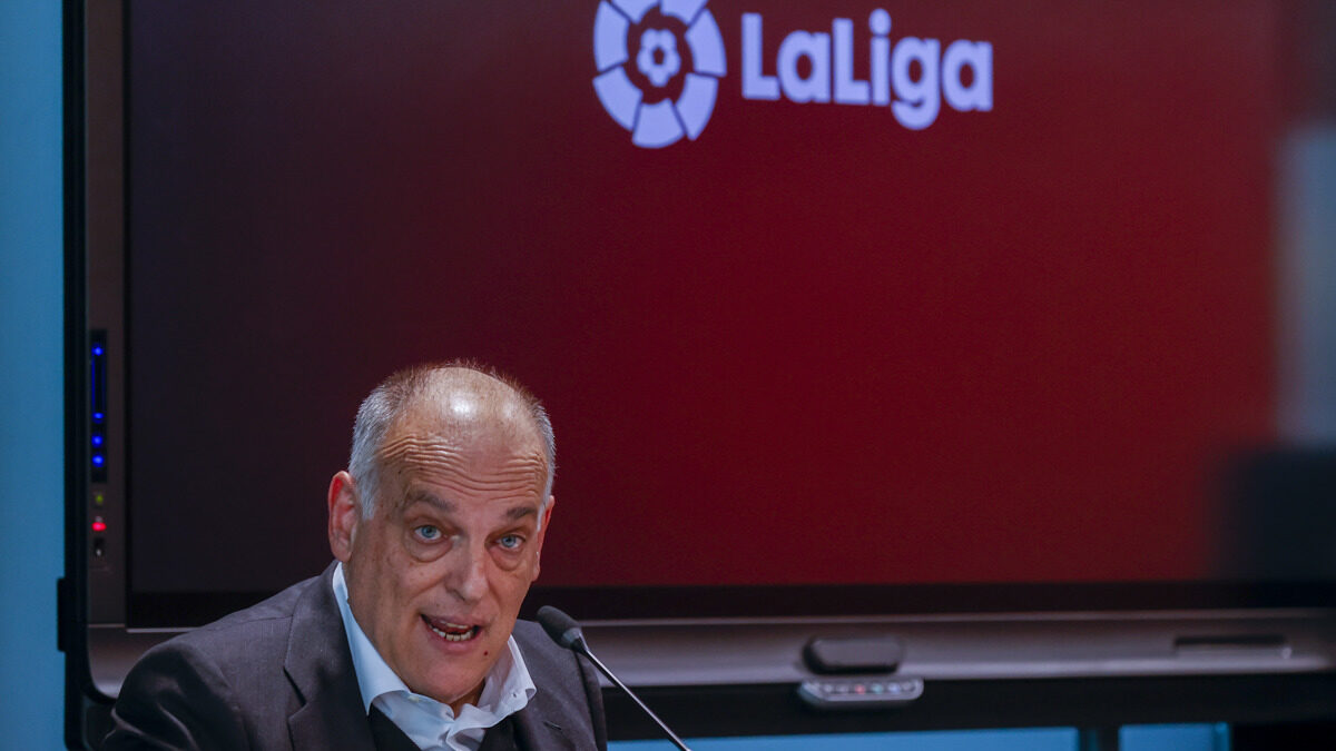 El presidente de LaLiga, Javier Tebas