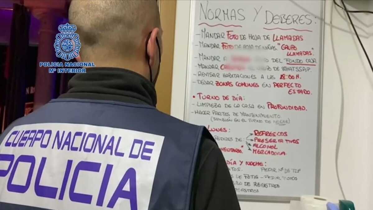 Las normas de la red de explotación sexual desmantelada en Málaga por la Policía Nacional