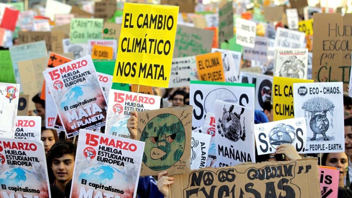 Manifestación contra el cambio climático