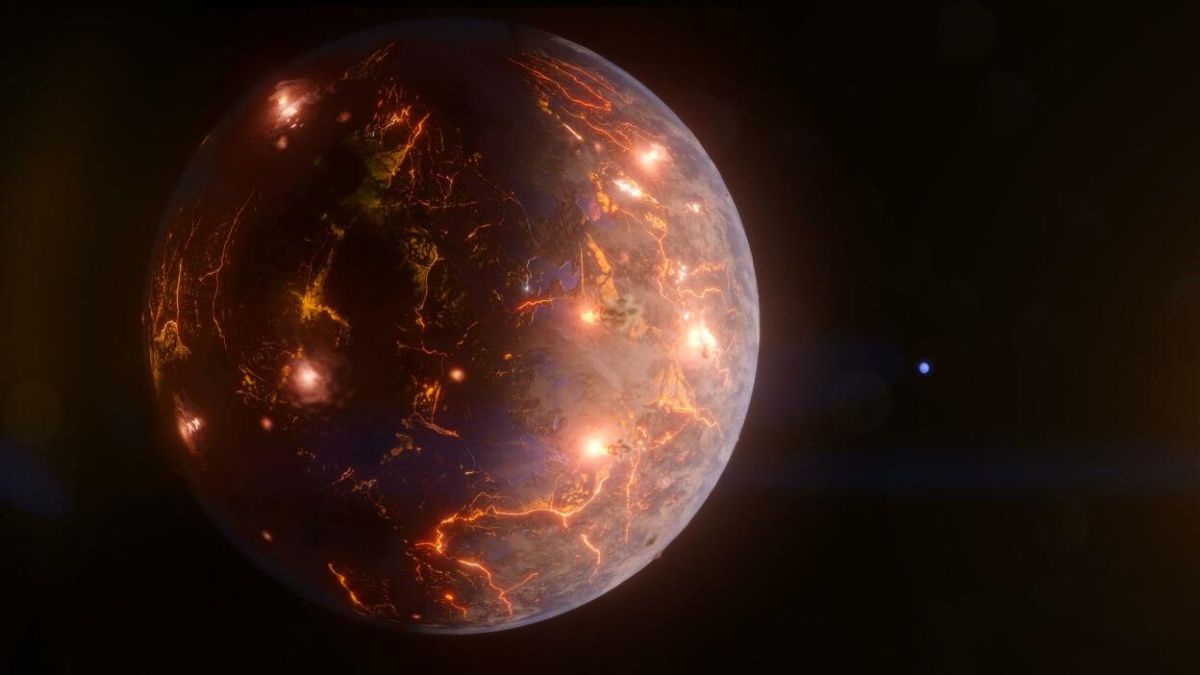 Un equipo de la NASA de astrónomos ha encontrado un exoplaneta que podría estar repleto de volcanes.