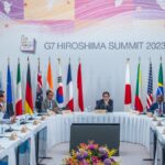 Los representantes del G7 en la cumbre en Hiroshima
