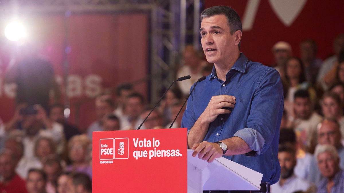 El presidente del gobierno de España y secretario general del PSOE, Pedro Sánchez
