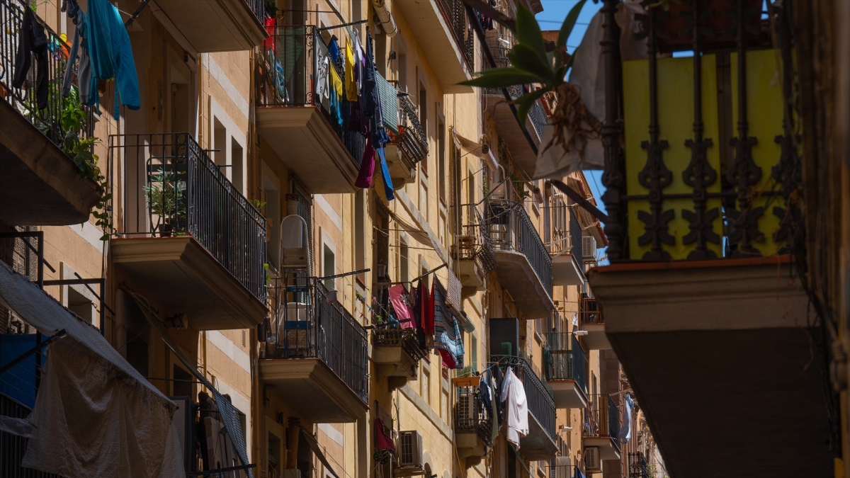 Fachada de un edificio de viviendas en Barcelona
