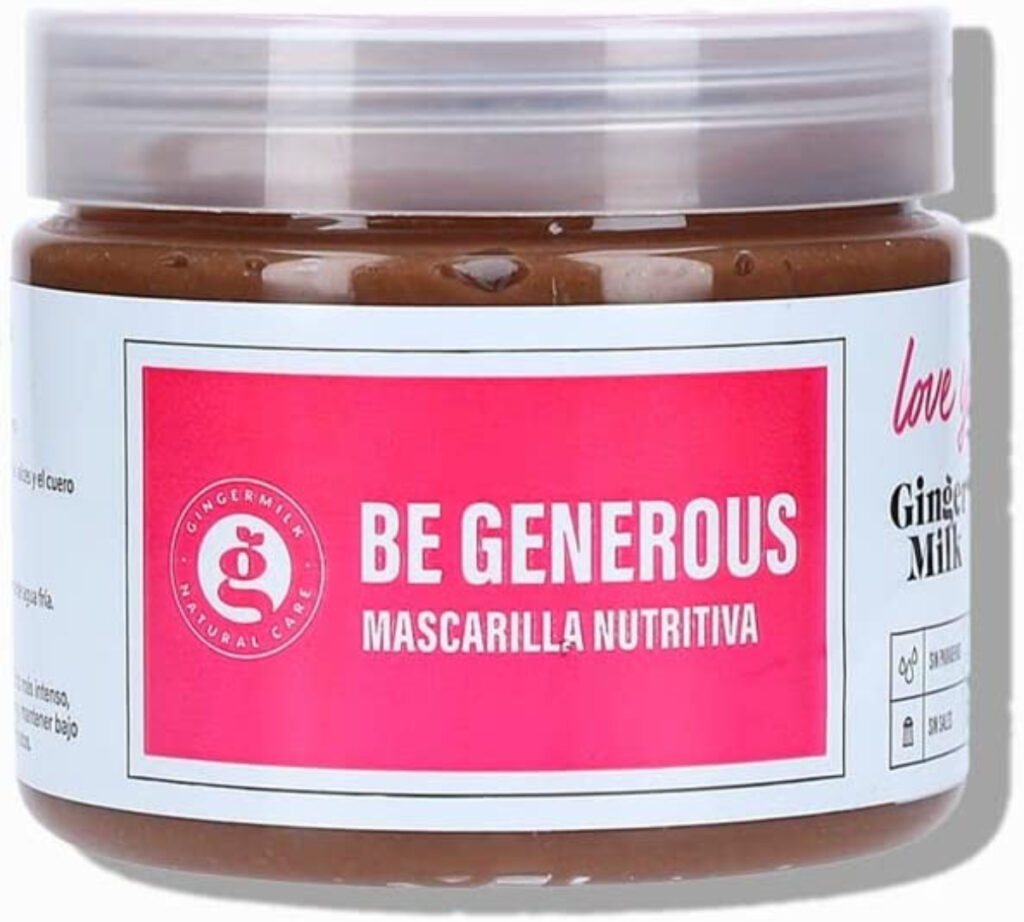 'Be Generous' es la mascarilla nutritiva de la firma Ginger Milk