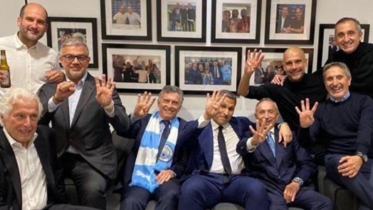 Pep Guardiola y su círculo de amistades tras la goleada al Real Madrid