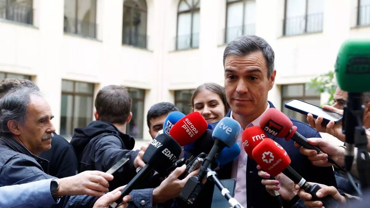 Pedro Sánchez ofrece una rueda de prensa con una declaración institucional a las 11.00 horas