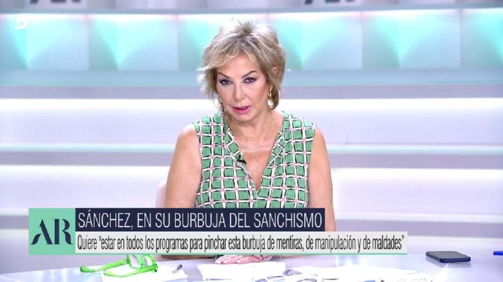 Ana Rosa Quintana carga contra Pedro Sánchez tras su entrevista con Jordi Évole