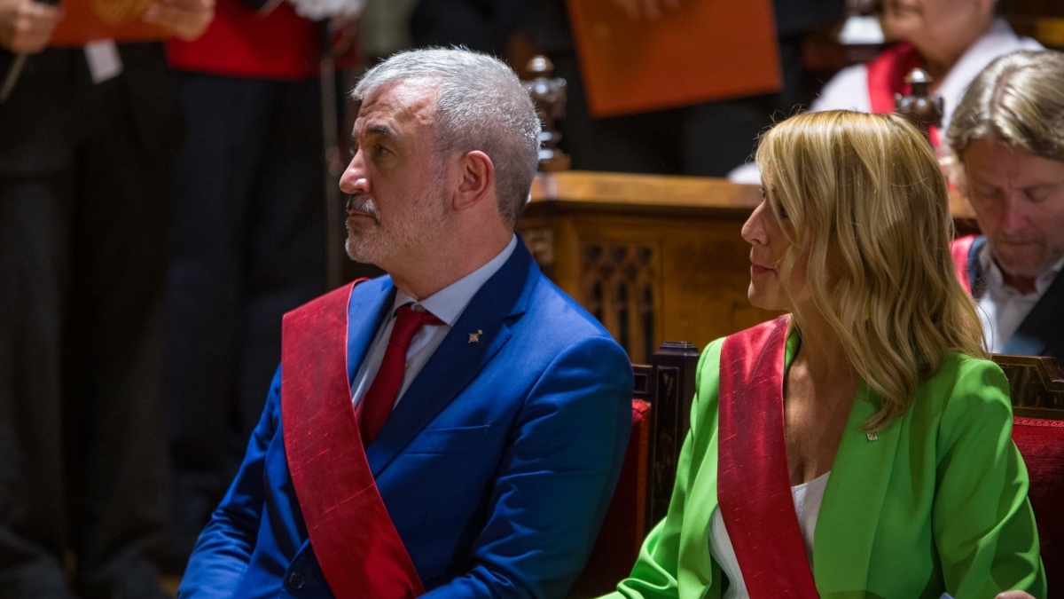 Collboni, en su toma posesión como alcalde de Barcelona