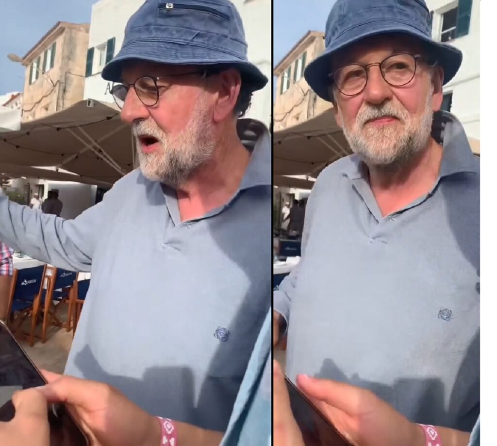 El ex presidente del Gobierno, Mariano Rajoy, protagoniza un video viral con unos jóvenes en Menorca