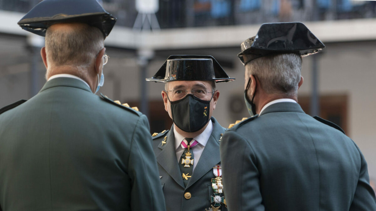 El coronel Diego Pérez de los Cobos durante los actos de celebración de la Patrona de la Guardia Civil
