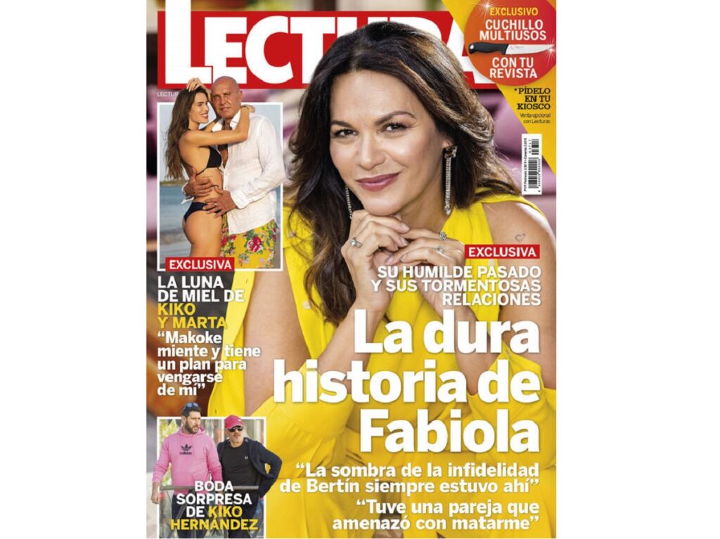 Fabiola Martínez en la portada de la revista Lecturas