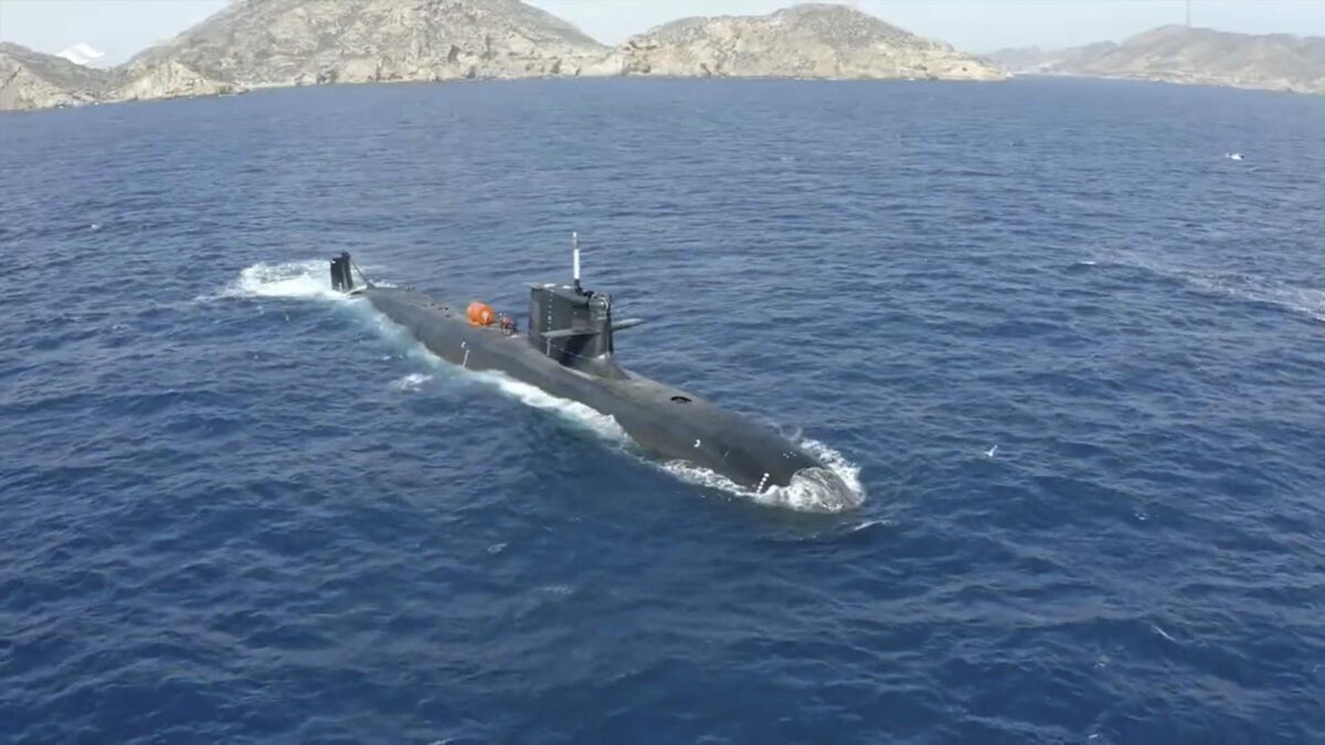 Imagen del submarino "Isaac Peral", del programa S-80 de Navantia