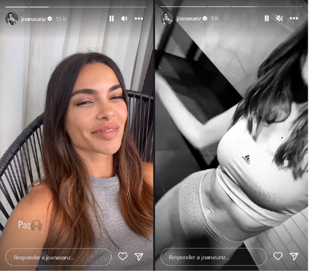 Joana Sanz publica varios videos en su Instagram tras la entrevista de Dani Alves
