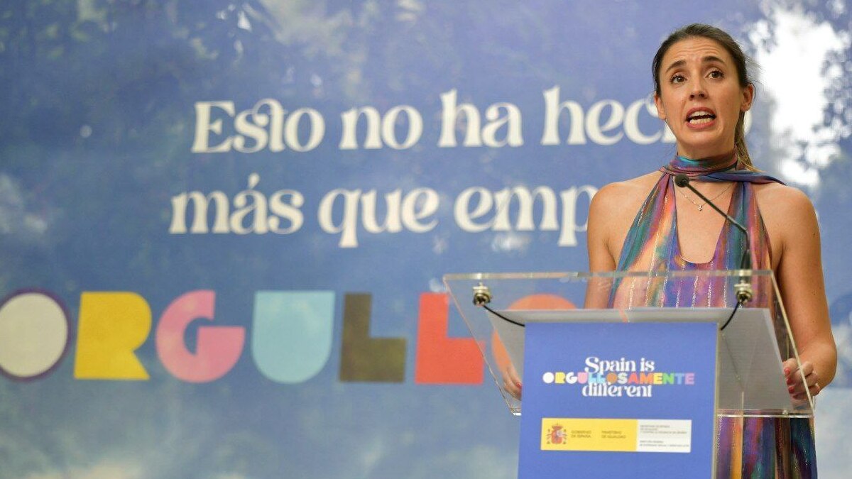 La ministra de Igualdad, en un acto del Orgullo, este miércoles, en Madrid.