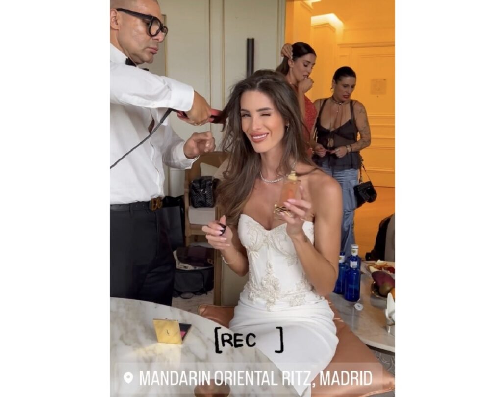 Otro invitado filtró una foto de la novia de Kiko Matamoros con su segundo vestido