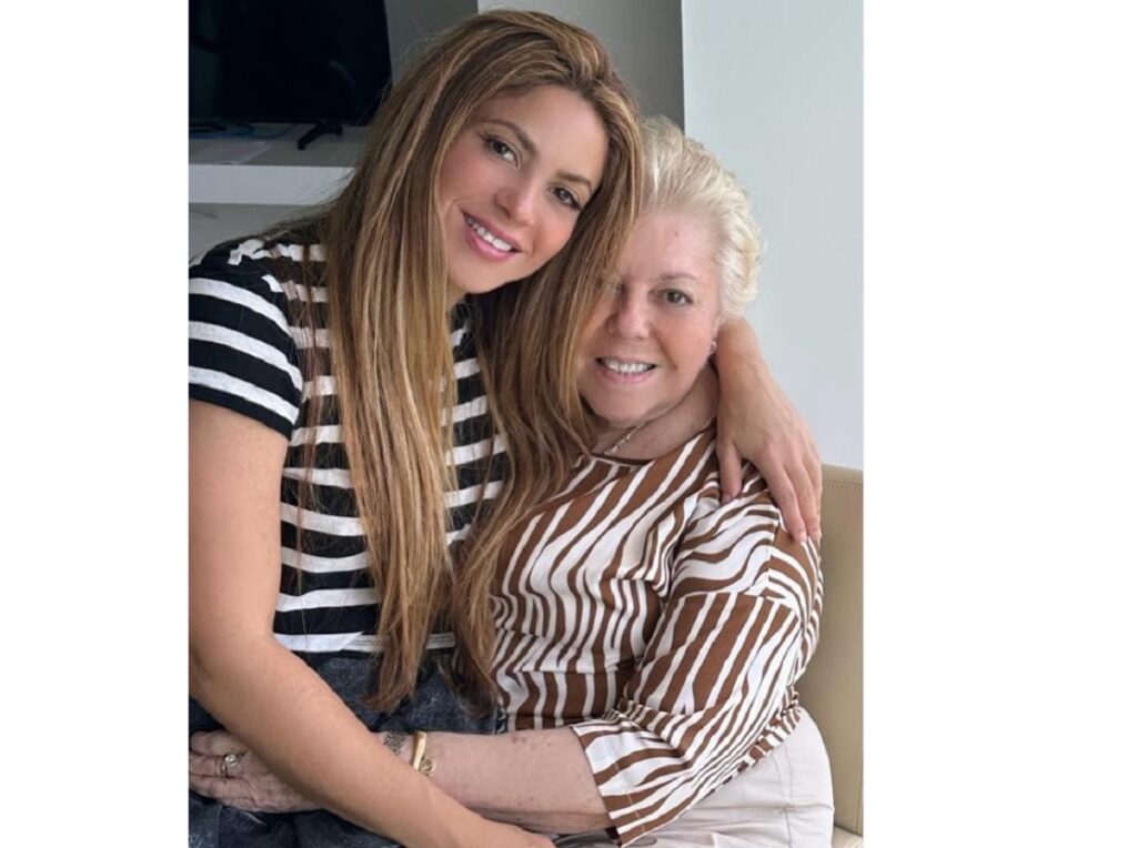 Shakira con su madre Nidia Ripoll