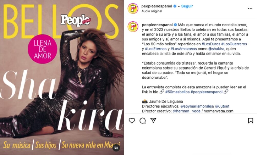 Shakira concede una entrevista en la revista People