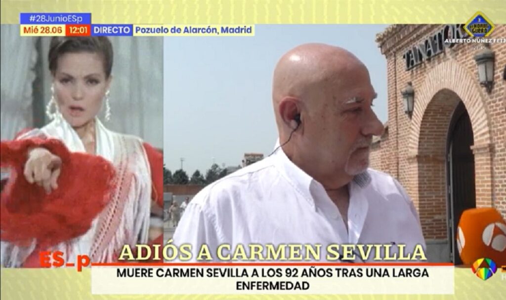 Tino fue chófer de Carmen Sevilla durante 20 años y no ha podido despedirse de ella