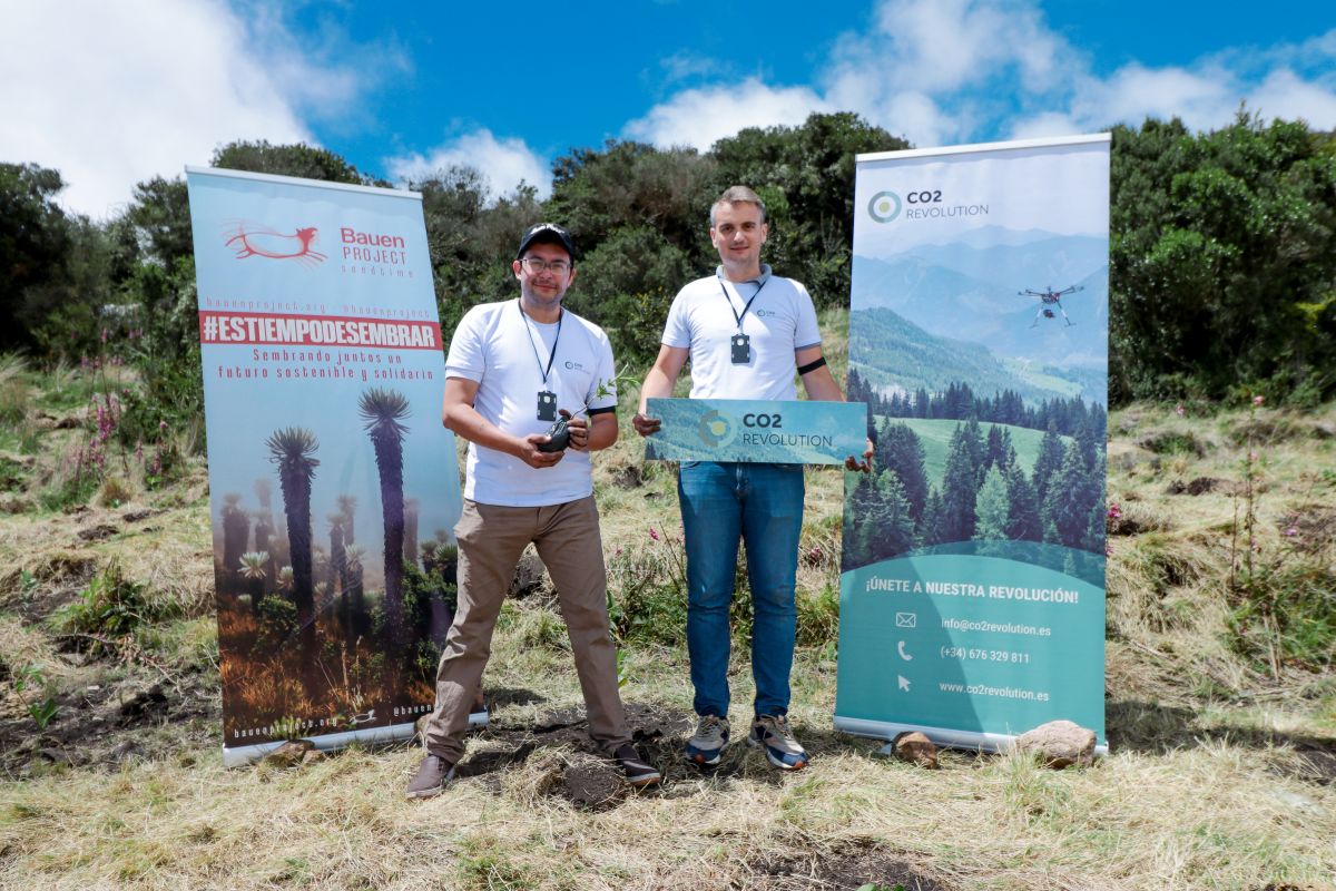 El proyecto pionero ‘made in Spain’ de CO2 Revolution da el salto a Latinoamérica para reforestar en Colombia
