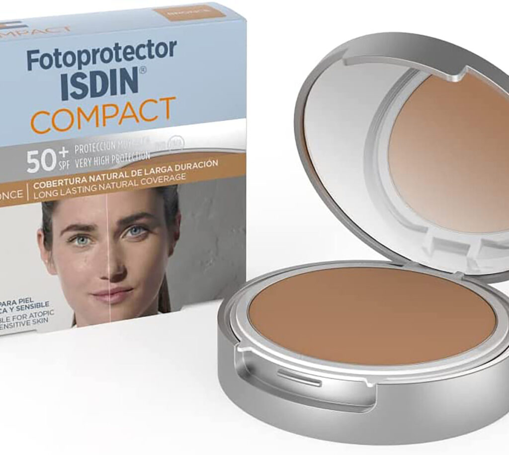 Protector solar compacto efecto maquillaje de Isdin