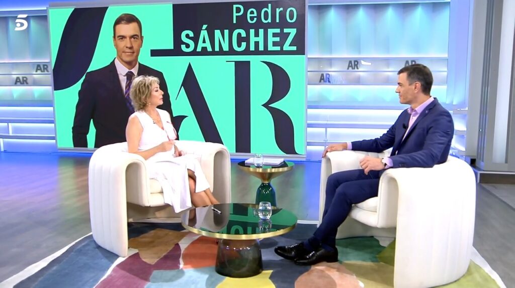 Ana Rosa Quintana entrevista a Pedro Sánchez