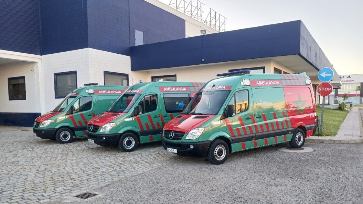La donación de los vehículos facilitará el transporte sanitario en la localidad marroquí de Daklha (Sáhara)