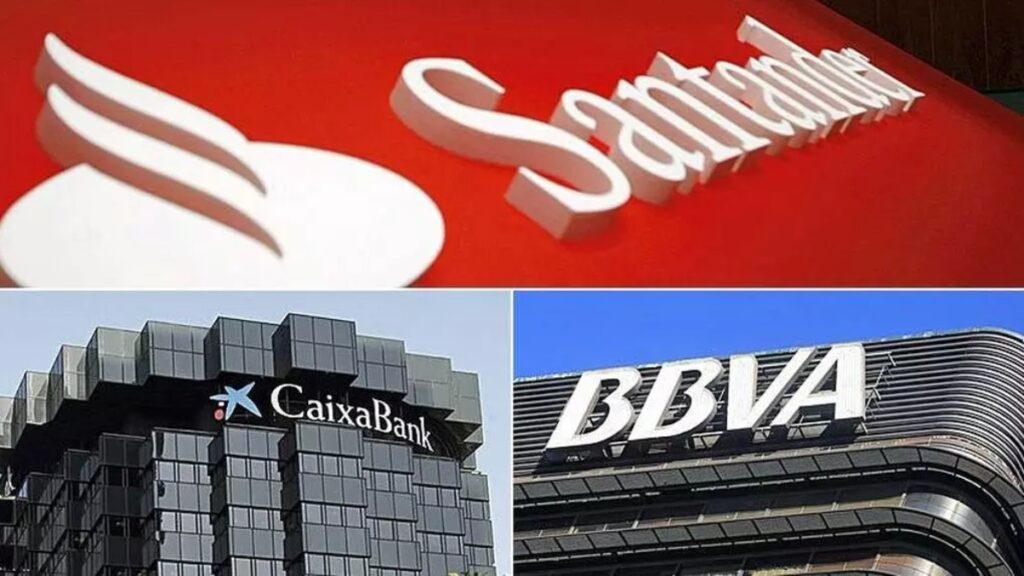 Goldman calcula una factura total de 1.900 millones para CaixaBank, Santander y BBVA por el impuesto