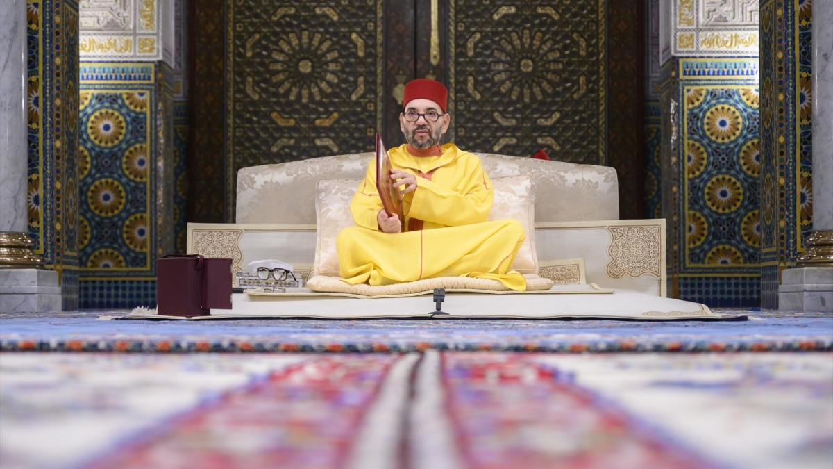 El rey de Marruecos, Mohamed VI, en una ceremonia religiosa
