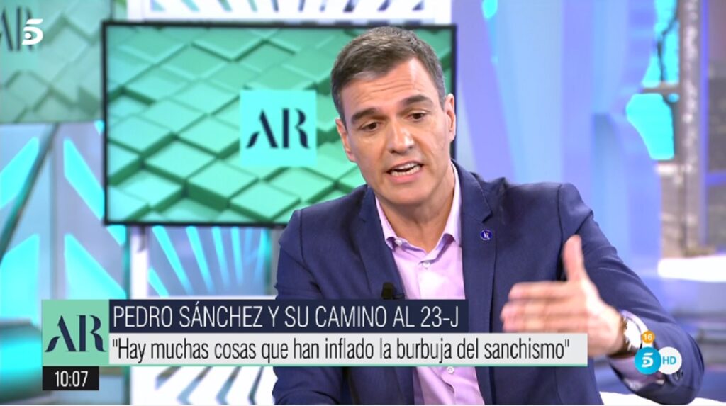 Pedro Sánchez en el programa de Ana Rosa Quintana