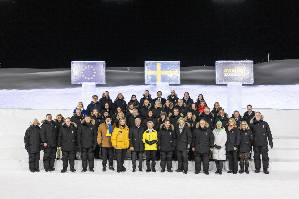 La Comisión Europea en su desplazamiento a Kiruna, Suecia