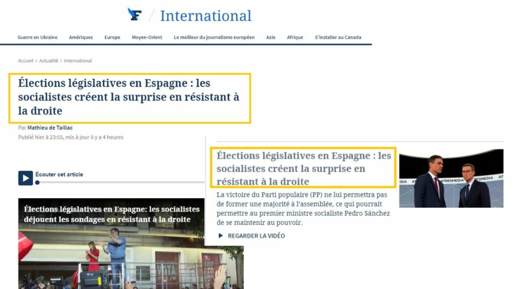 'Le Figaro', sobre las elecciones del 23-J