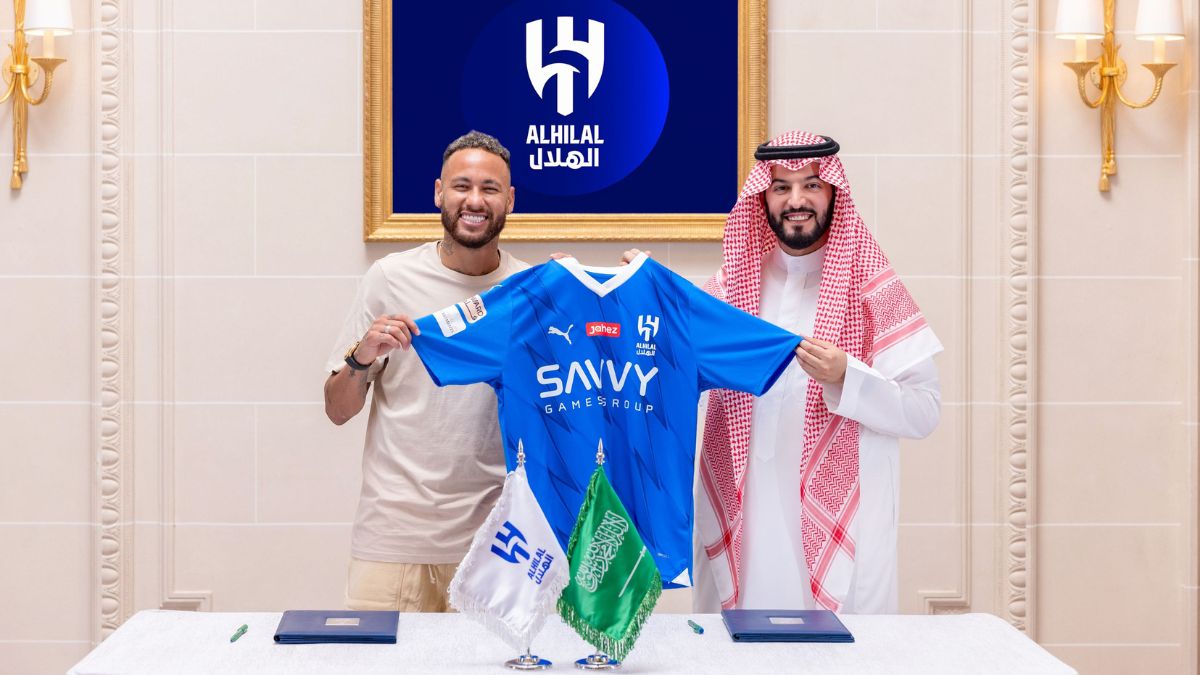 Neymar Jr. ficha por el Al-Hilal de Arabia Saudí.
