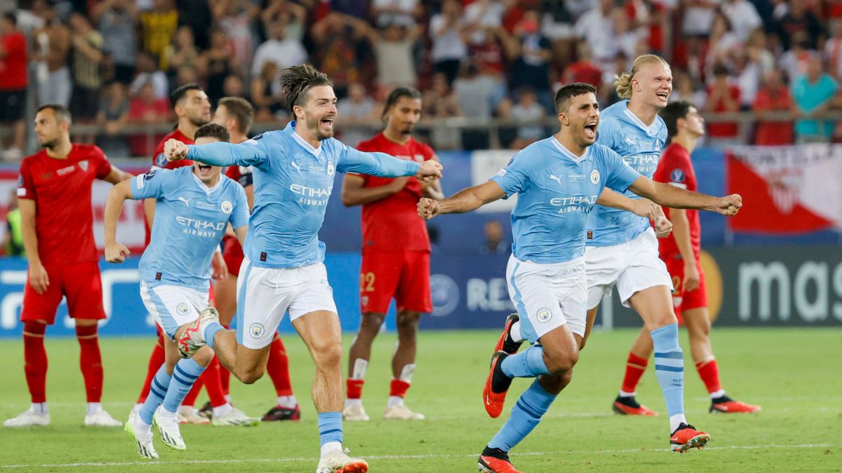El Manchester City gana la Supercopa de Europa al Sevilla