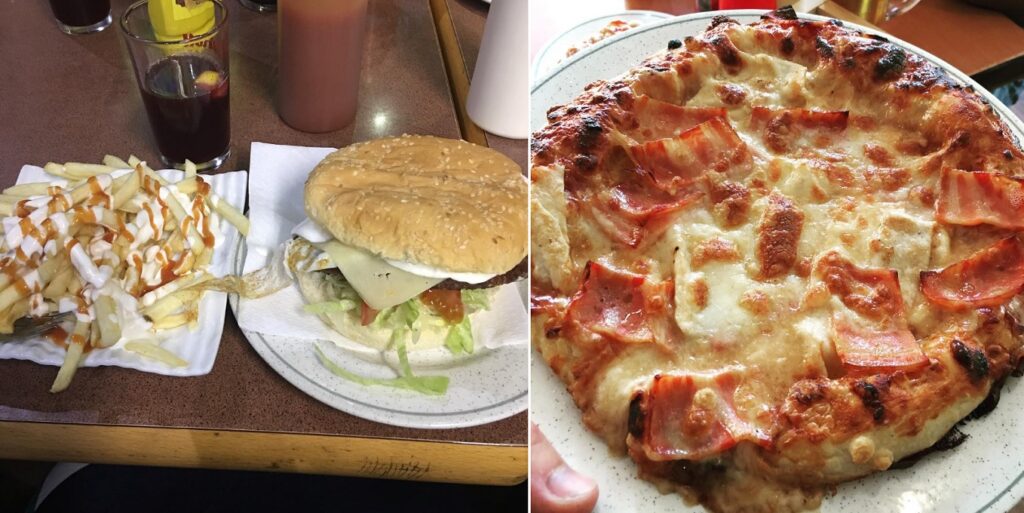 El bar El tuno de Zaragoza al que acudió Leonor sirve pizzas, hamburguesas y patatas