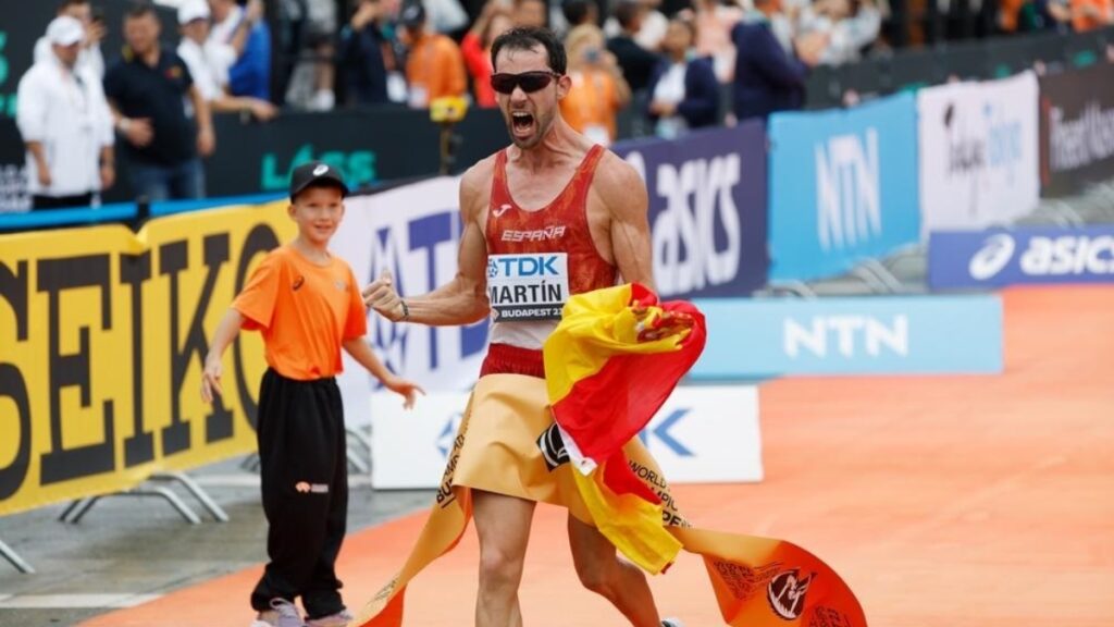 Álvaro Martín conquista el oro en los 20 km marcha del Mundial de Atletismo