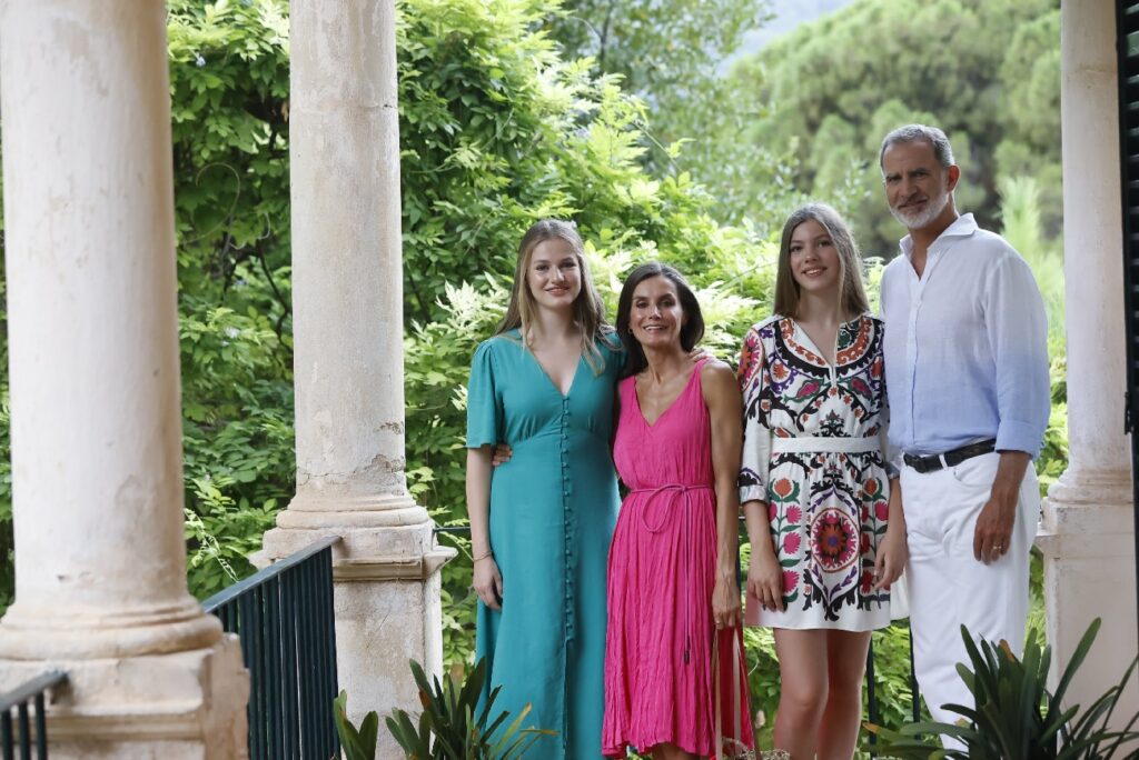 Los reyes Felipe y Letizia, con sus hijas en Palma de Mallorca