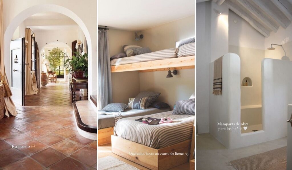 Más imágenes de cómo quiere María Pombo decorar su nueva casa en Cantabria