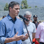 El presidente del Gobierno en funciones, Pedro Sánchez, este lunes, en Tenerife.