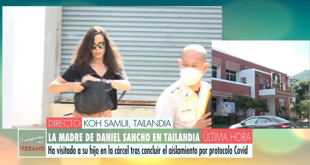 Silvia Bronchalo visita a su hijo Daniel Sancho en la cárcel de Koh Samui