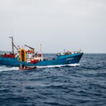 Operación de rescate de migrantes en el mar Mediterráneo