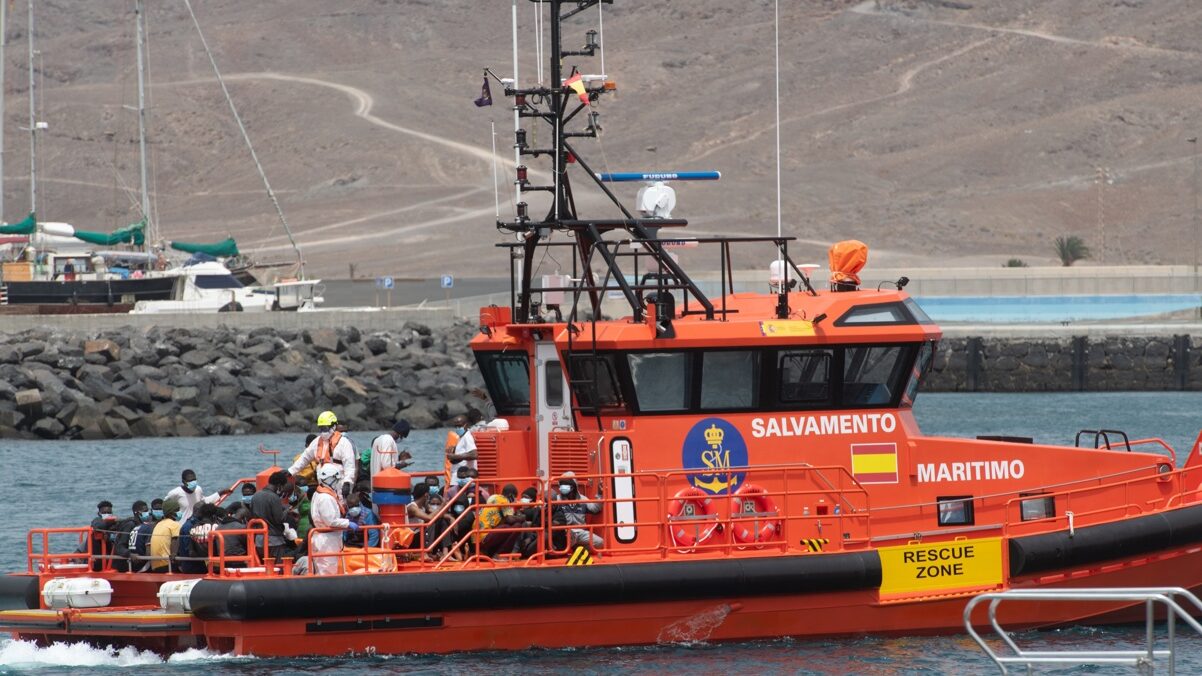 Salvamento Marítimo ha rescatado rescata una patera en Fuerteventura