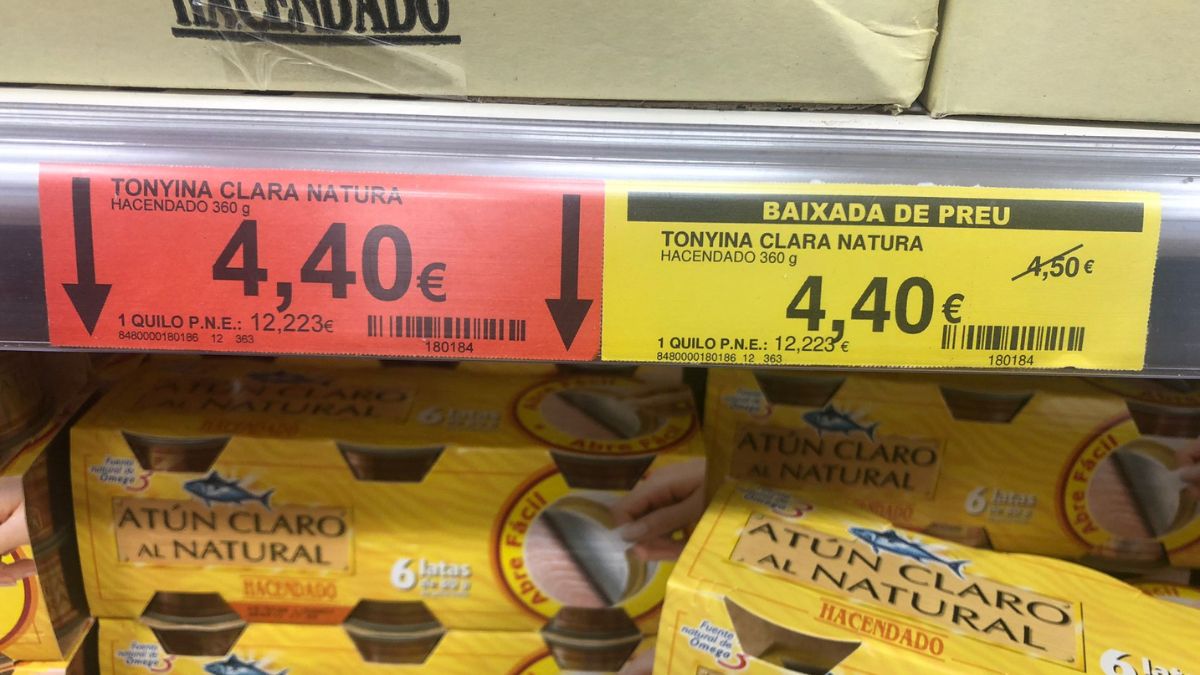 La duda con los descuentos de Mercadona: por qué las dos etiquetas marcan el mismo precio