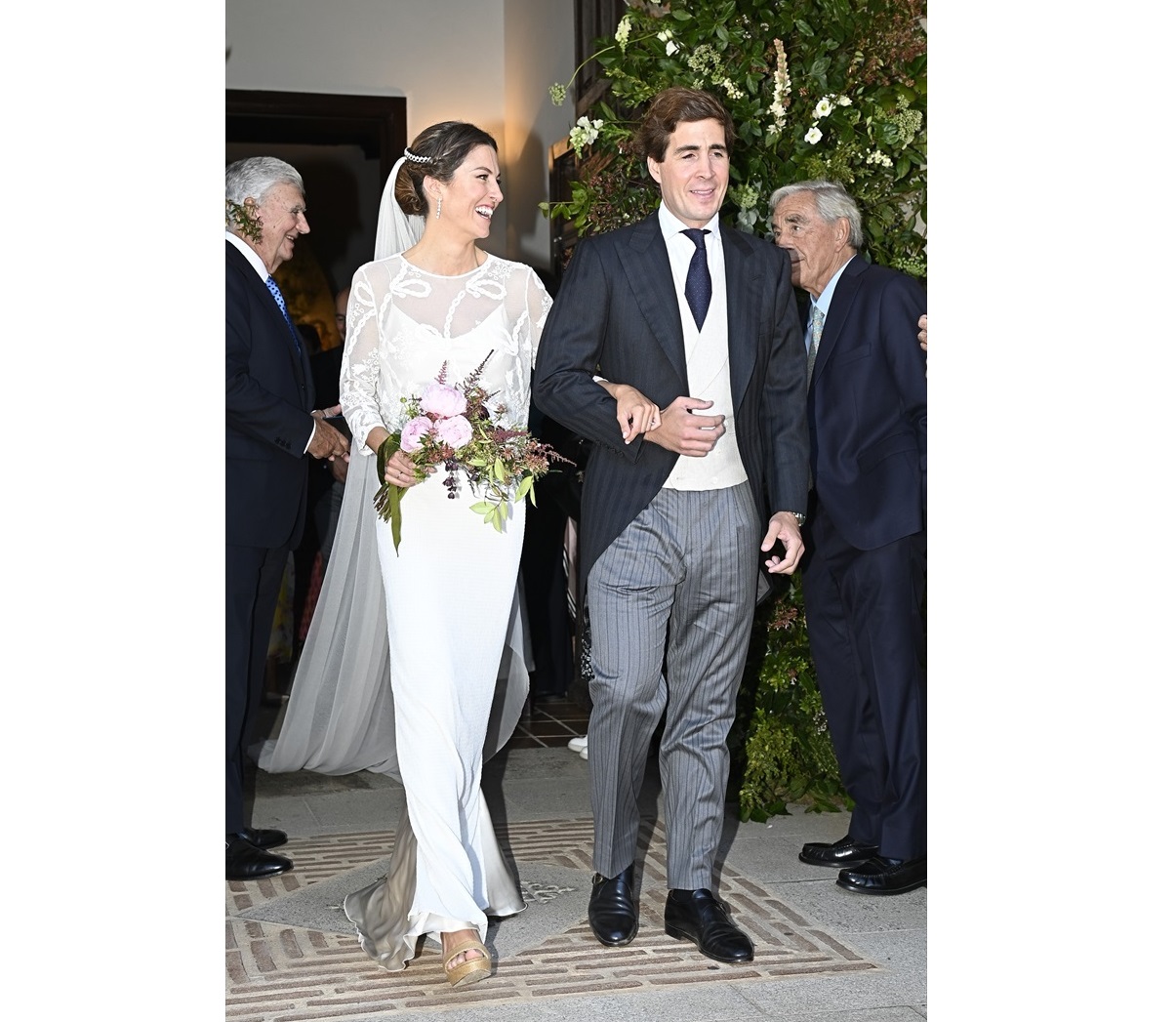 Ignacio del Pino Fernández-Fontecha y su pareja Pilar Montes Yebra el día de su boda
