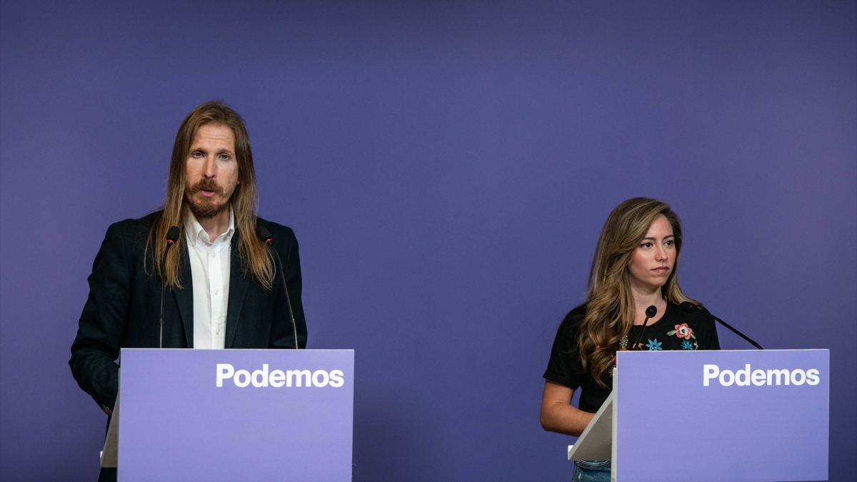 El portavoz de Podemos, Pablo Fernández